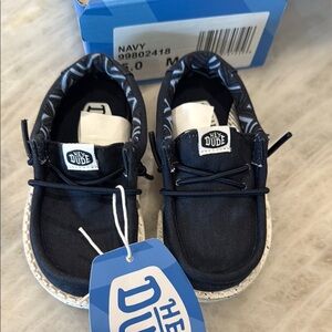 Hey Dude Toddler Navy Shoes